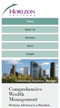 Mobile Screenshot of horizon-advisors.com